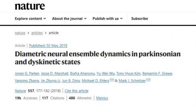 Inscopix揭示帕金森疾病的動態過程-滔博生物