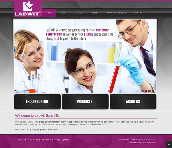 上海智城公司澳大利亞國際網站(www.labwit.com.au )于2013年8月30日正式上線開通