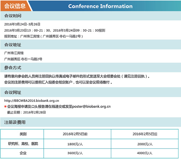 第八屆中國生物樣本庫標準化建設與應用研討會通知