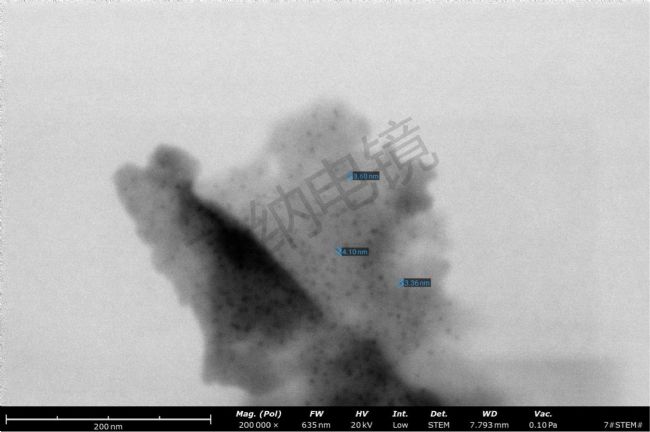 催化劑 200,000x(掃描電鏡 STEM 模式)